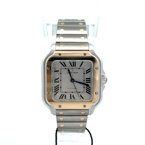 cartier watch octagon|Cartier santos two tone medium.